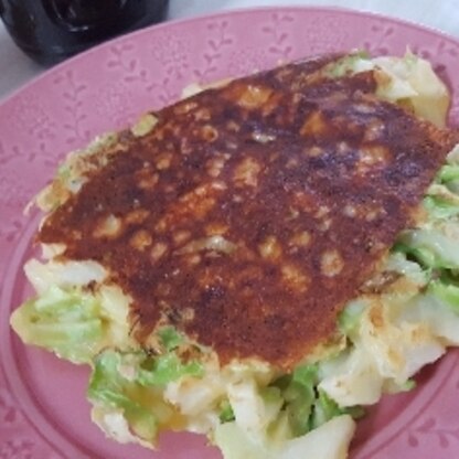 チーズのせてみました！白菜お好み焼き美味しかったです！ありがとうございました！